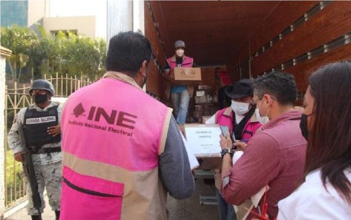 Llegan boletas electorales de Tampico