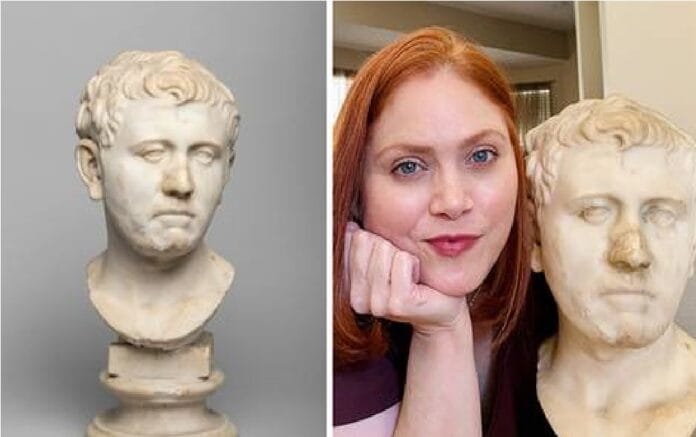 Mujer encuentra un busto romano de 2000 años de antigüedad en una tienda de Texas