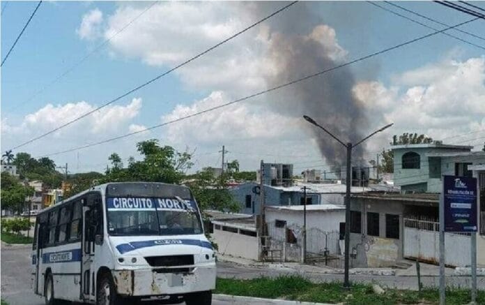 Quema de tular en la laguna del Chairel provoca caída de cenizas en Altamira y norte de Tampico (1)