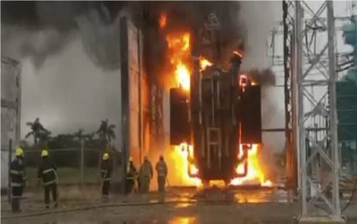 Se registra incendio en planta termoeléctrica de Altamira