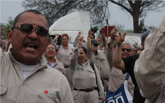 Petroleros sindicalizados de Ciudad Madero evitan ingreso de la Marina a instalaciones del Dique Seco