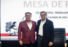 Gobernador Américo Villarreal agradece labor de Irving Barrios