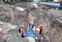En tiempo récord reparación de la primera línea del acueducto