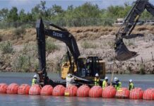 Reducen boyas en el río Bravo cruces migratorios