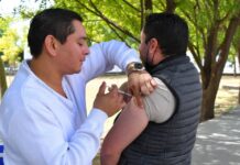 Campaña de vacunación en Complejo Estatal de Seguridad Pública