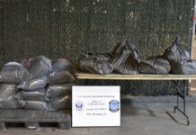 Incautan metanfetamina con valor de 5.9mdd escondida en camión comercial