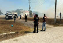 Se registra incendio en predios del TecNM de Soto La Marina