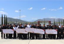 Entregan incentivos económicos a elemenos de GE por aseguramiento de 27 armas