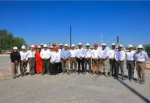 Supervisan avances del Complejo Procesador de Gas Burgos