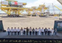 Claudia Sheinbaum y Américo Villarreal encabezan conmemoración la Expropiación Petrolera