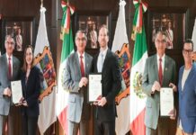 Gobernador Americo Villarreal entrega nombramientos a nuevos funcionarios estatales