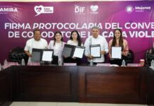 Firman convenio en comodato de Casa Violeta en Altamira