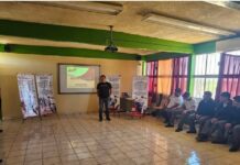 UPRR sostiene plática informativa con estudiantes del COBAT 11 de Mier