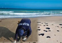 Vigilancia permanente en Playa Miramar ante posible llegada de hidrocarburo