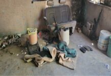 Aseguran armas y “ponchallantas” en Díaz Ordaz