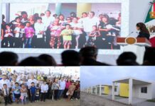 Presidenta Sheinbaum y Américo entregan viviendas a familias de pescadores