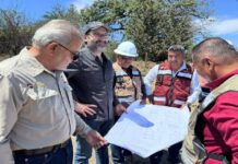 Supervisan avances de obras en el sur de Tamaulipas