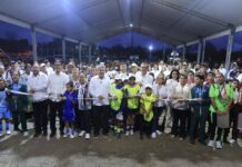 Gobernador supervisa proyectos productivos y deportivos en el sur de Tamaulipas
