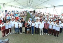 Gobernador Americo Villarreal inaugura pista de atletismo y rehabilitación de cancha sintética