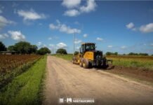 Gobierno de Matamoros mejora caminos rurales en los ejidos Ranchitos y Vanguardia