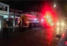 Controlan conato de incendio por explosión de tanque de gas