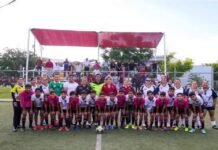 Reactivan cancha de futbol en el Parque Pajaritos