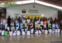 Elaboran y donan mobiliario de creación artística a Jardín de Niños de Güémez