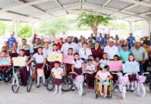 Entregan paquetes alimentarios y Comedor de Bienestar a familias de San Carlos
