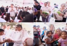 Américo y María de Villarreal llegan con brigada Transformando Familias a González