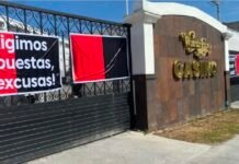 Empleados mantienen bloqueo a Casino Winner