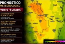 Alertan por fuertes vientos del sureste y tolvaneras
