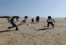 Participan en fútbol playero adolescentes en proceso de reinserción social