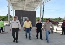 Supervisan avance de Estación Cuarentenaria Estatal «La Gloria»