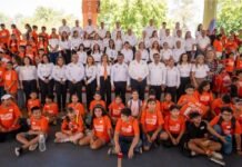 Rector Dámaso Anaya inaugura campamento científico infantil de la UAT