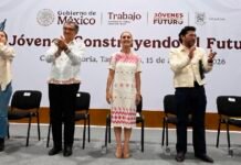 Sostiene Claudia Sheinbaum encuentro con jóvenes tamaulipecos
