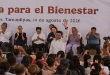 Alberto Granados acompaña a Claudia Sheinbaum y al gobernador Américo Villarreal en entrega de viviendas en Matamoros