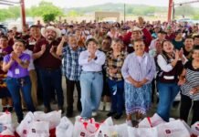 Familias de González reciben apoyos sociales de SEBIEN